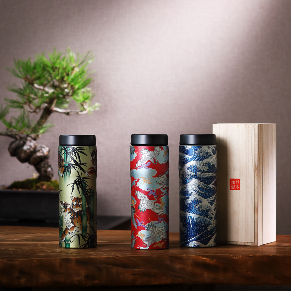 パゴン×タイガー波模様 ステンレス製水筒 3本セット 1本定価14,000円