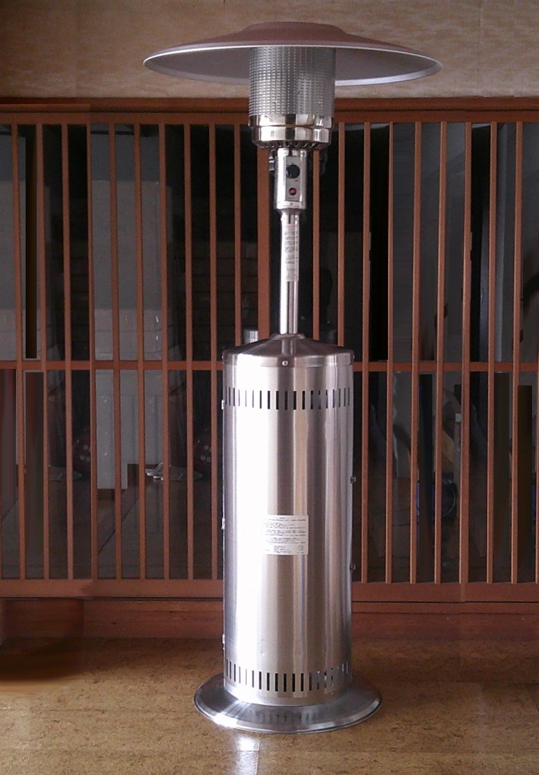 屋外暖房いけだやパラソル式ガスパティオヒーター