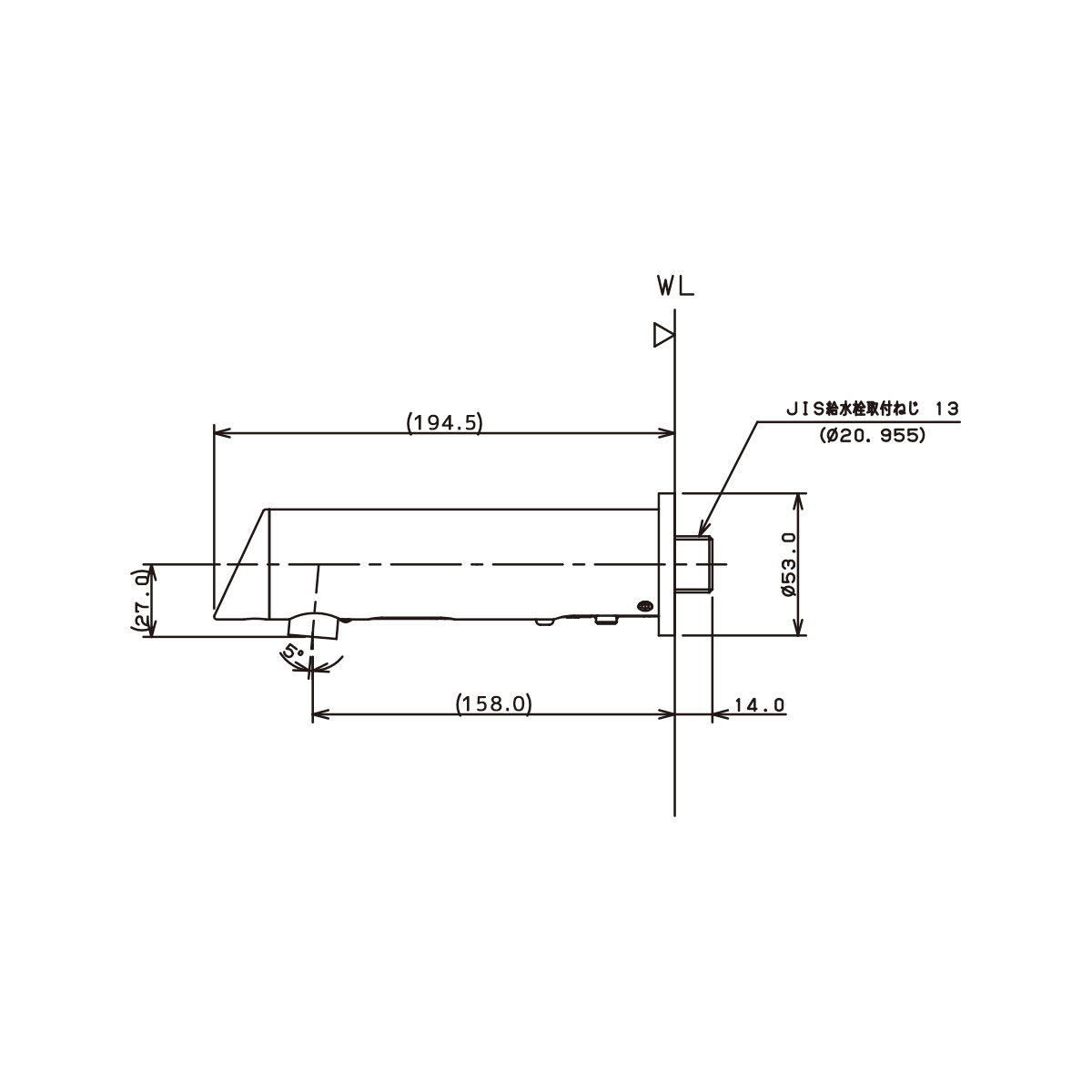 KAKUDAI カクダイ 713-511 センサー水栓 壁付 自動水栓（ミドル