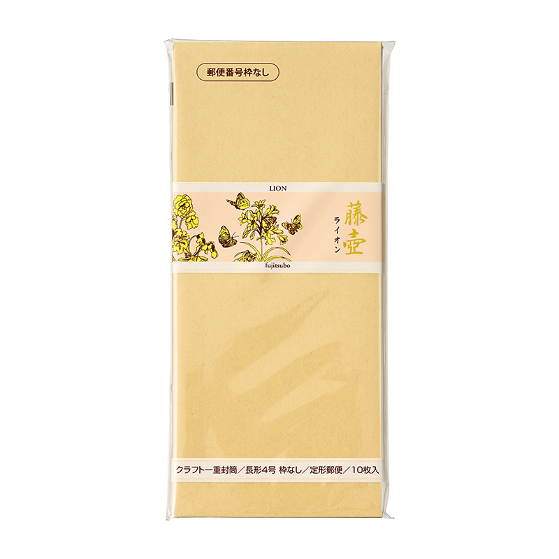 藤壺 長形封筒 枠なし ライオン フ-11N: レター（便箋・封筒）｜株式