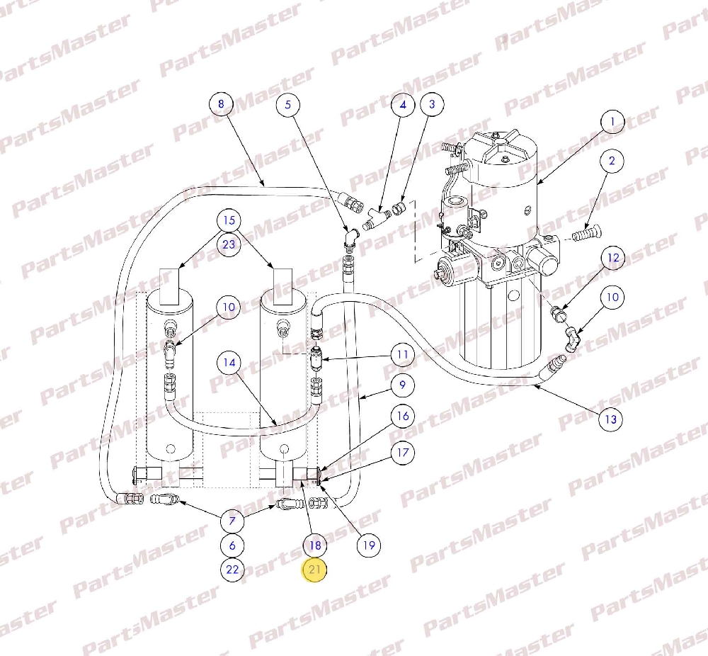 SPACER - SPIRAL RETURN (307893-000) Raymond forklift parts