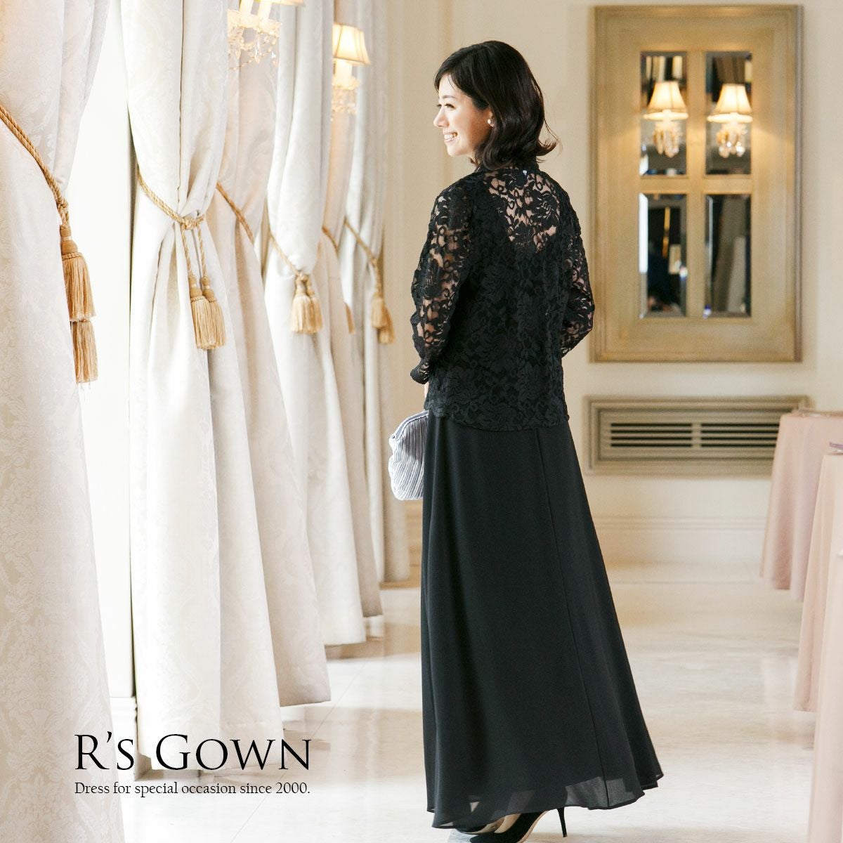 アンサンブル仕立てセットドレス（ジャケット＋ドレス）マザーズドレス