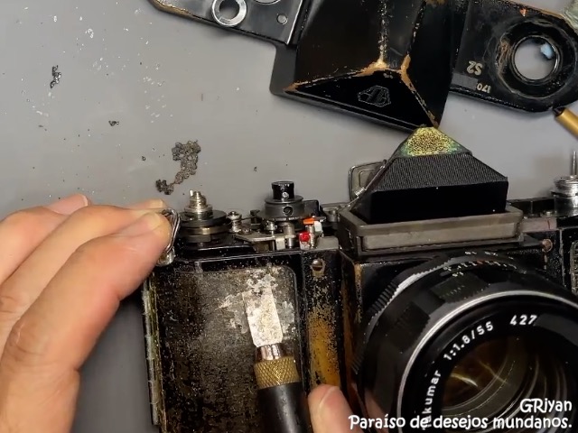 ASAHI PENTAX S2 Super 黒塗りのボロボロのカメラを復活させる