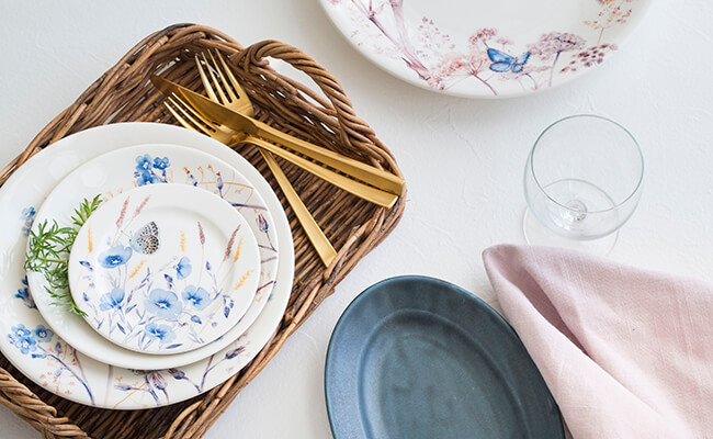 花柄とライン使いがかわいい！フランスの陶器ブランド「GIEN（ジアン