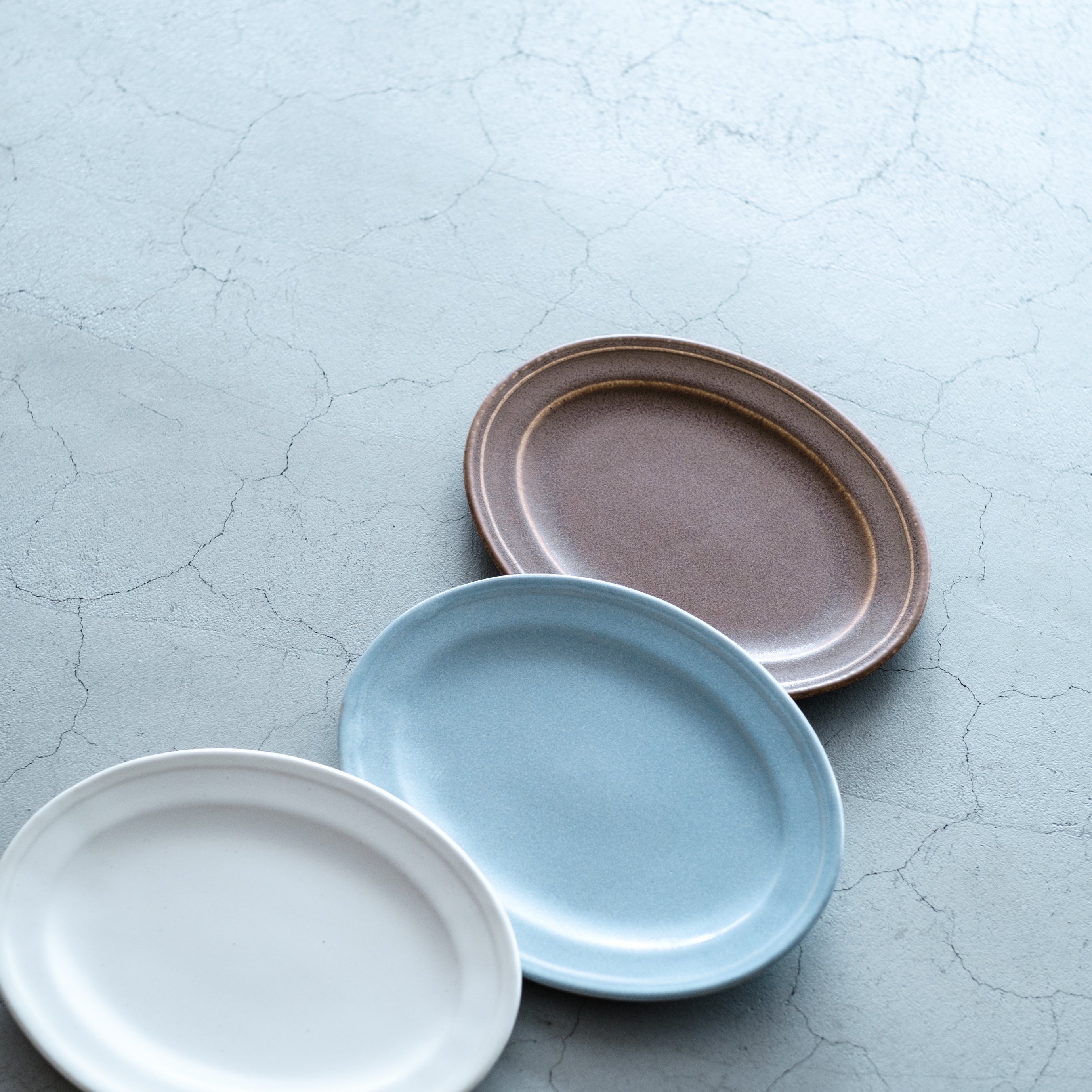 awabi ware｜楕円平皿