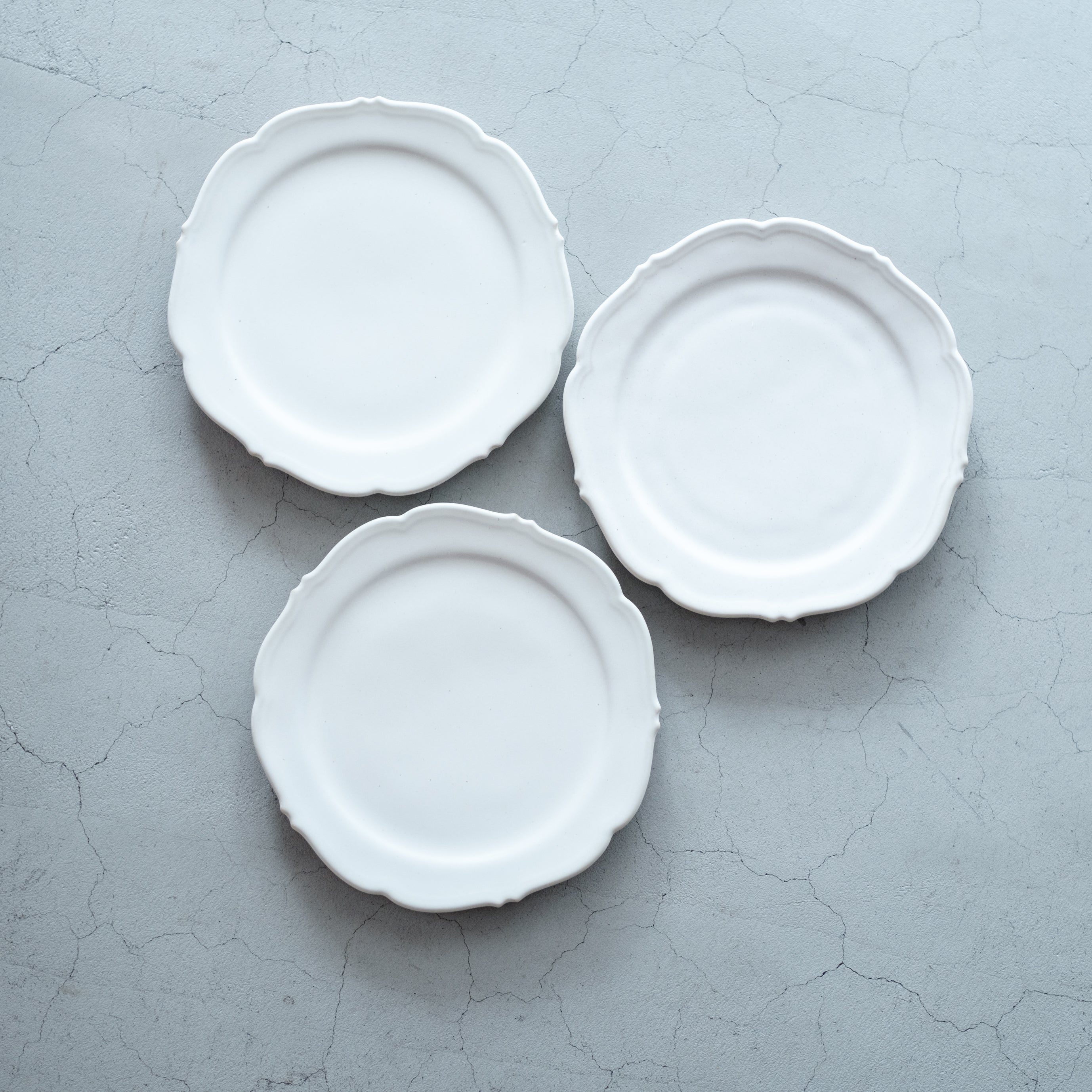 awabi ware｜輪花平皿