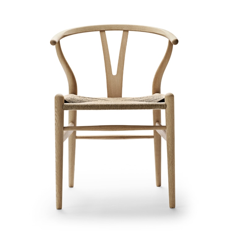 CH24 Yチェア(ウィッシュボーンチェア ) (樹種 / 塗装オーク材：ソープ