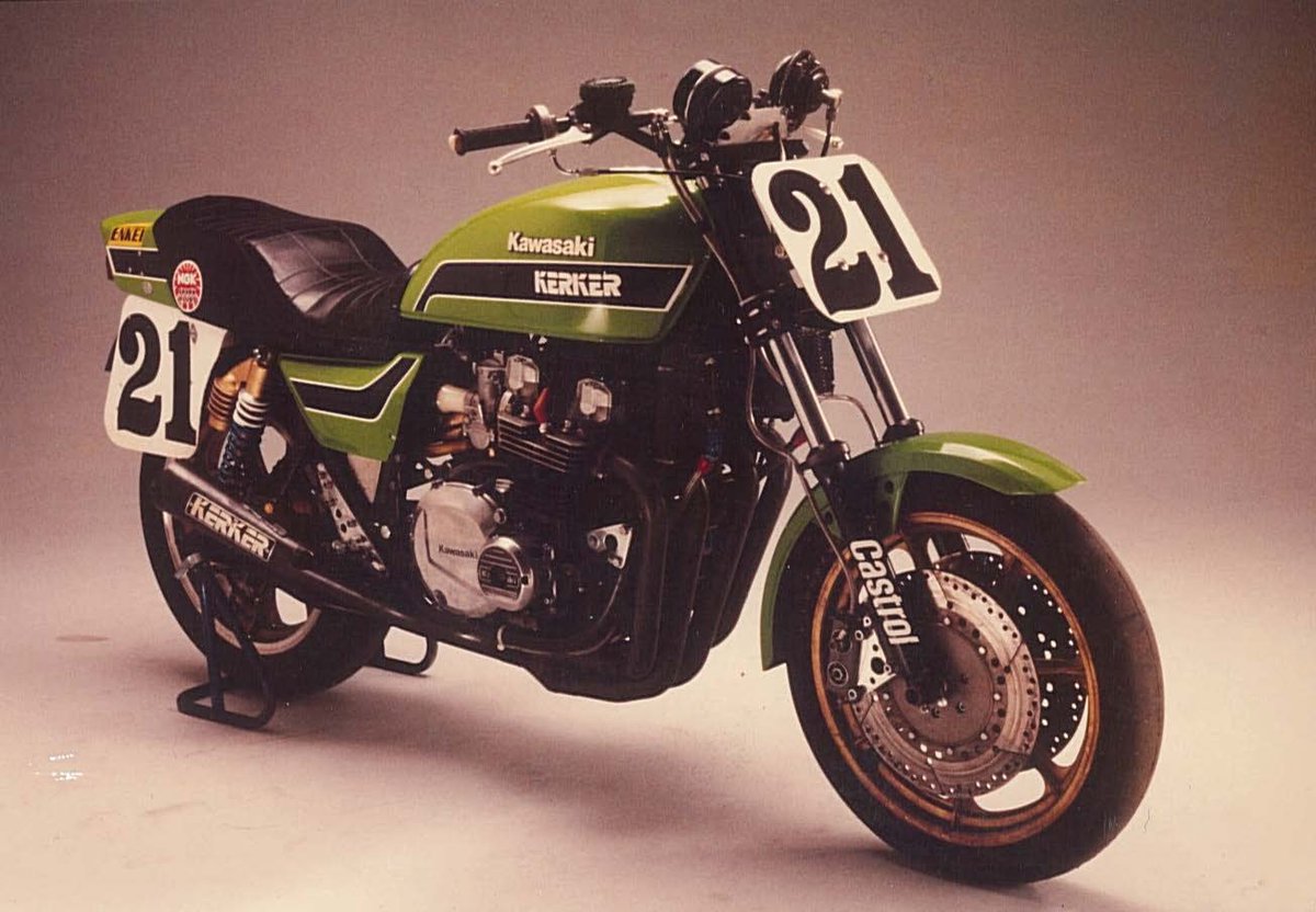 Eddie Lawson's Factory 1981 KZ1000J Superbike. #tbt PC Kawasaki