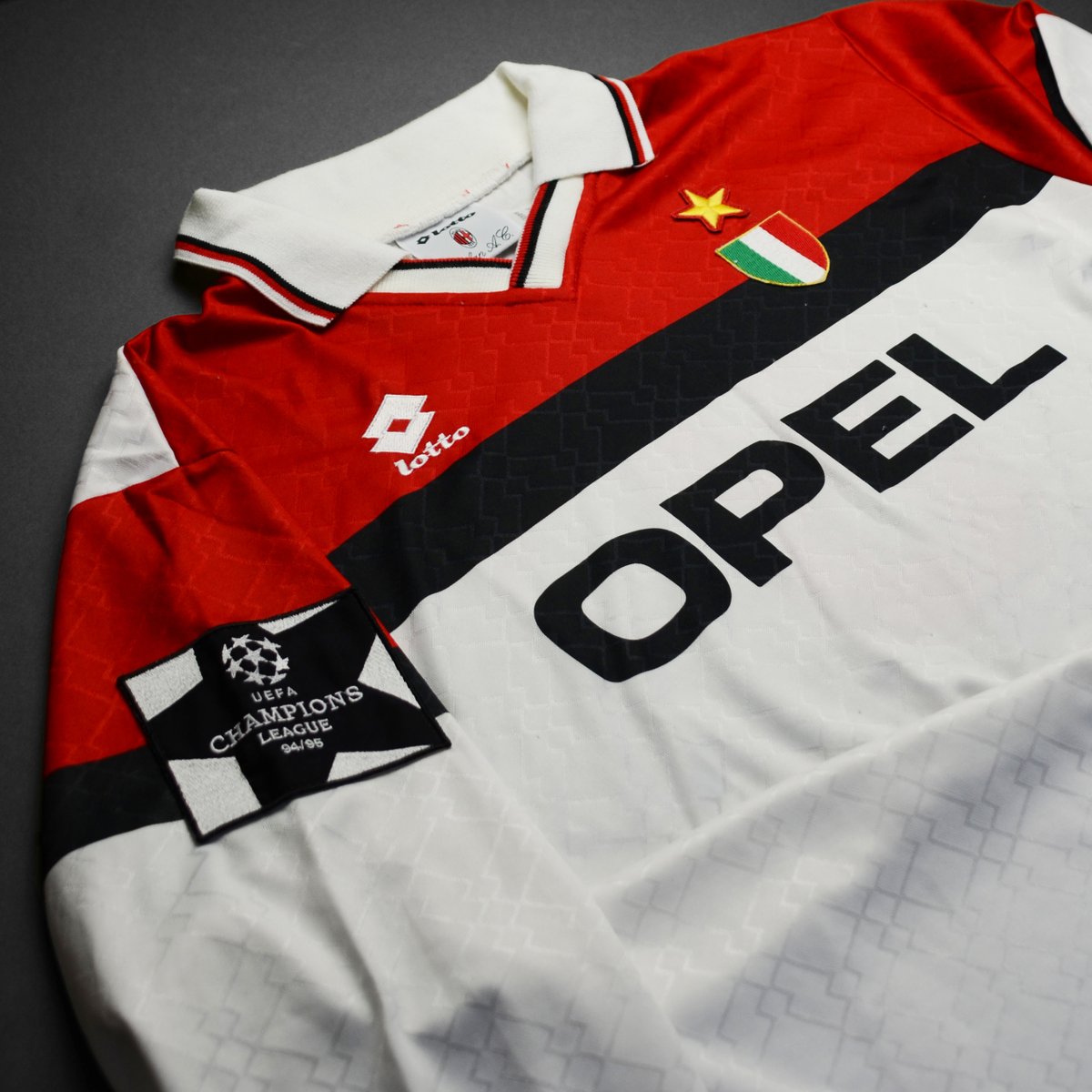 Match Worn: AC Milan 1994-95 worn by Marco Simone The holding