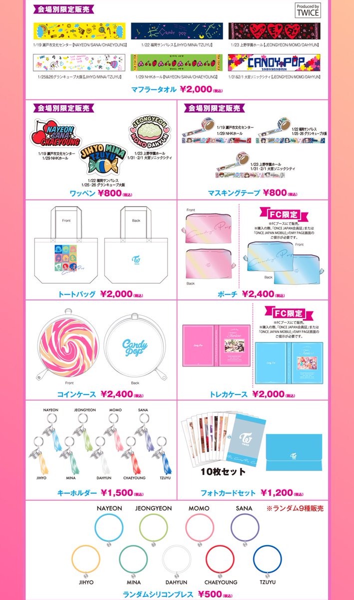 TWICE SHOWCASE LIVE TOUR 2018 