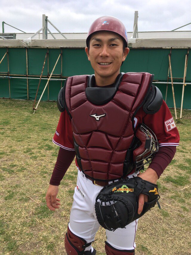 4年ぶりにマスクをかぶった、 #東北楽天ゴールデンイーグルス #岡島豪