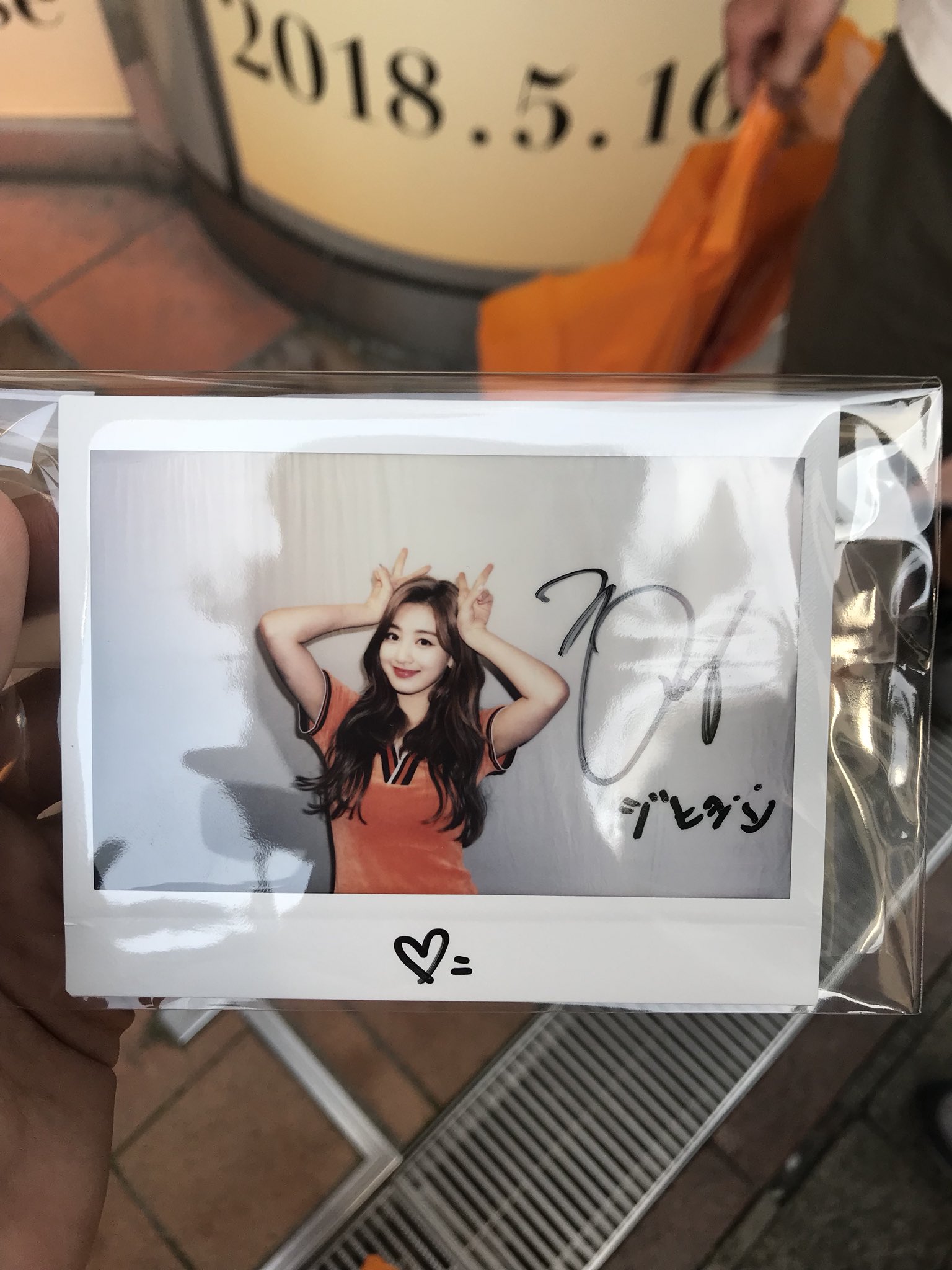 TWICE JYP POPUP ラントレ トレカ サイン入りチェキ ジヒョ TWICE JYP