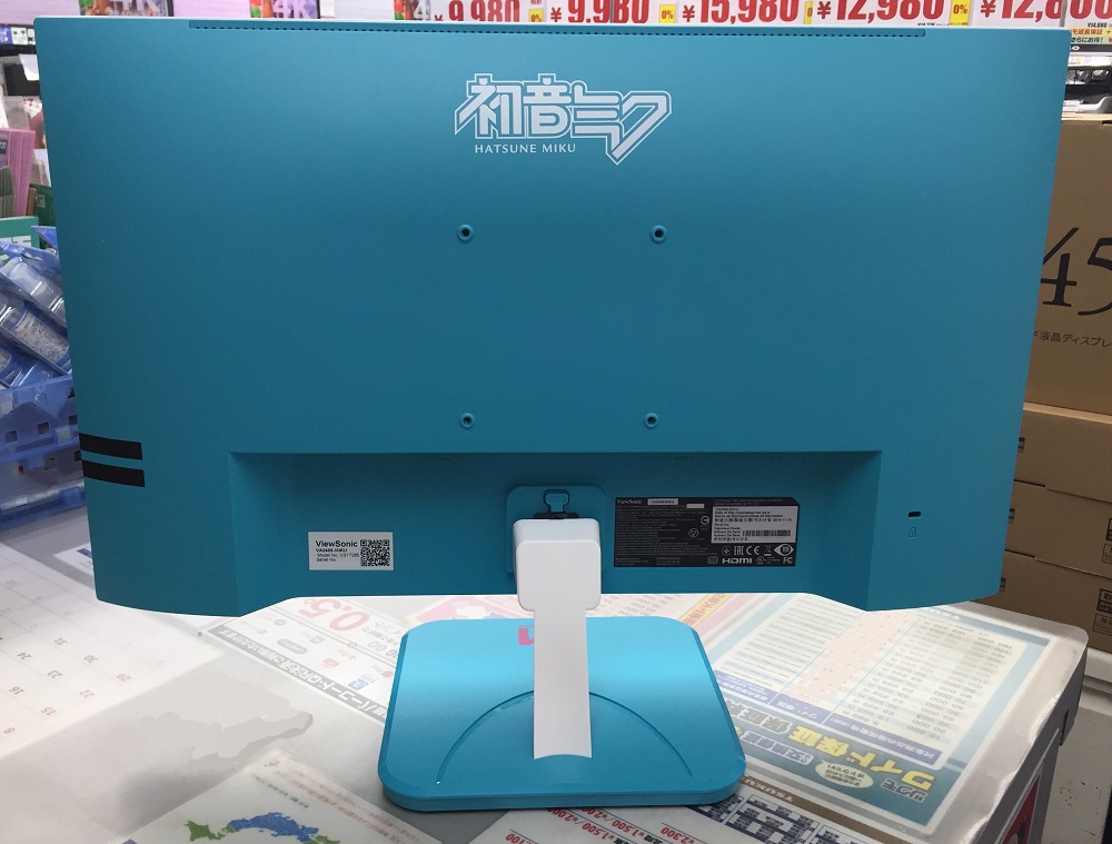 本店Ⅱ2F】 🎼可愛いミクさんモニターです🎼 Viewsonic製 『VA2456