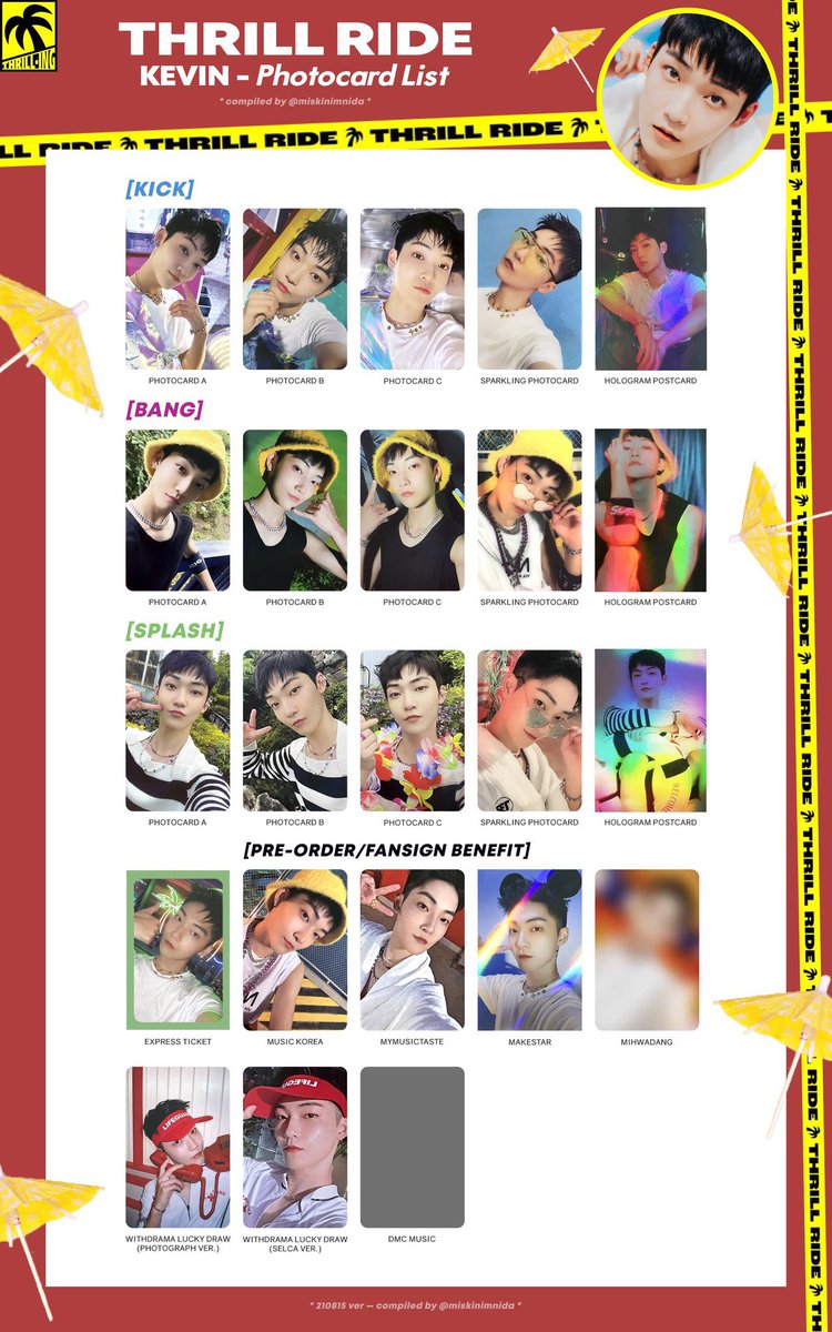 THRILL-ING THEBOYZ ドボイズ トレカ 一覧 ジュヨン ケビン ニュー