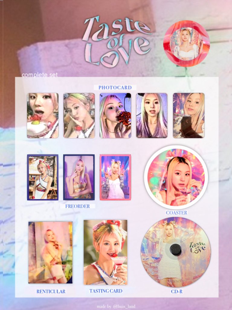 TWICE #Taste_of_Love #트와이스 #List #トレカ一覧 #トレカ表 #トレカ