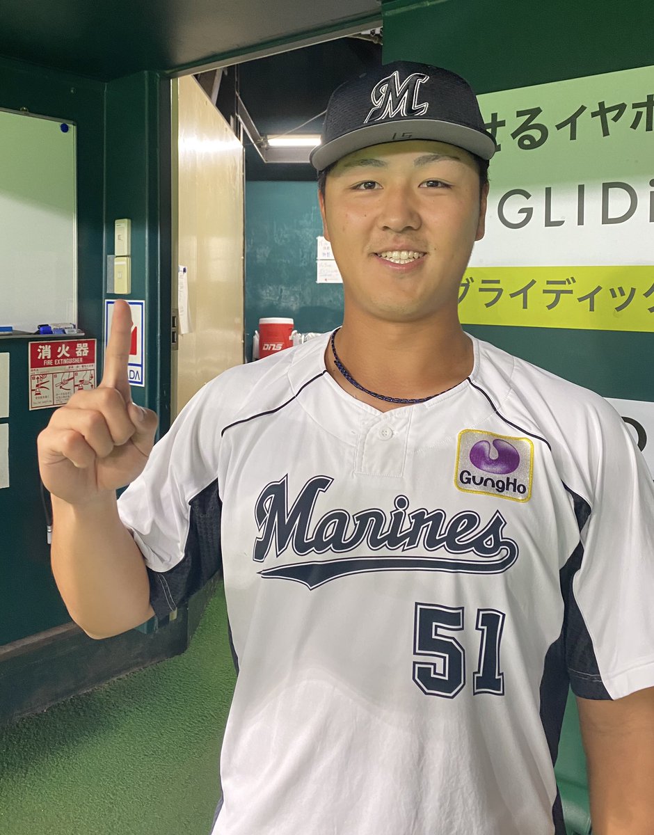 昨日、プロ初ヒットを記録した #山口航輝 選手。「次は初打点、初