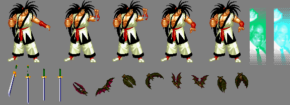 未使用データ #サムライスピリッツ 天草降臨 画像038D～0394・0399