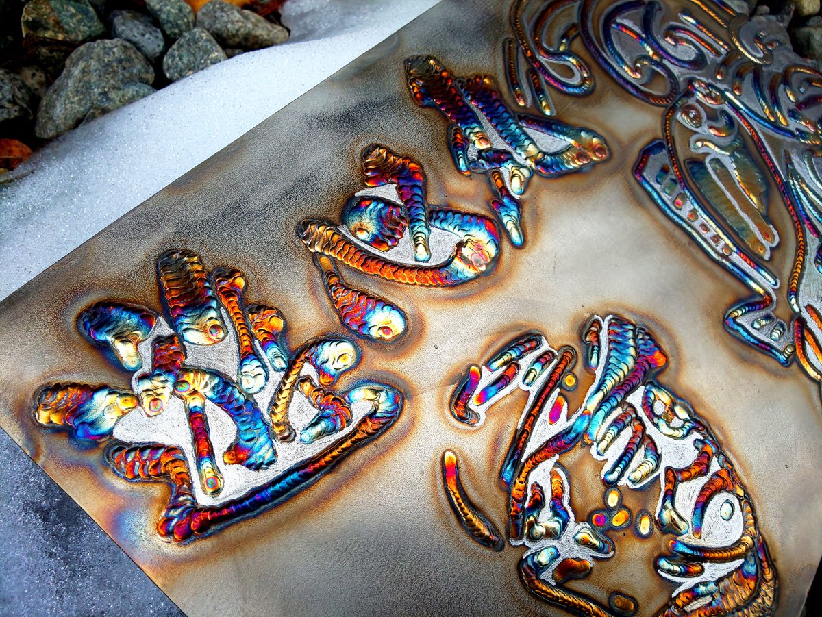 TIG溶接アート依頼品完成。漁師さんへのプレゼントかな #tig溶接 #溶接