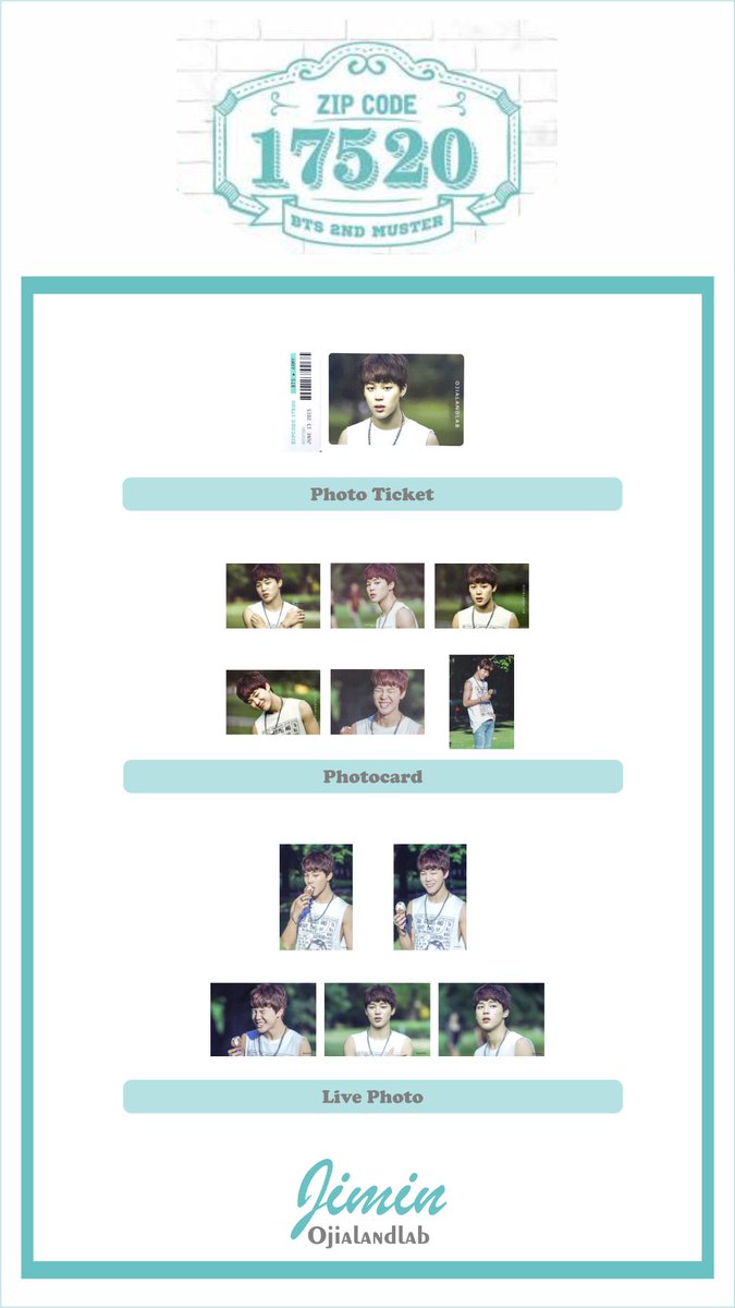 🔖BTS Photocard Template 방탄소년단 포카 모음 JIMIN 2nd Muster