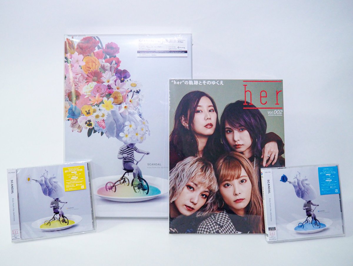 kftd】 02.12 NEW ALBUM 『Kiss from the darkness』 CD各形態