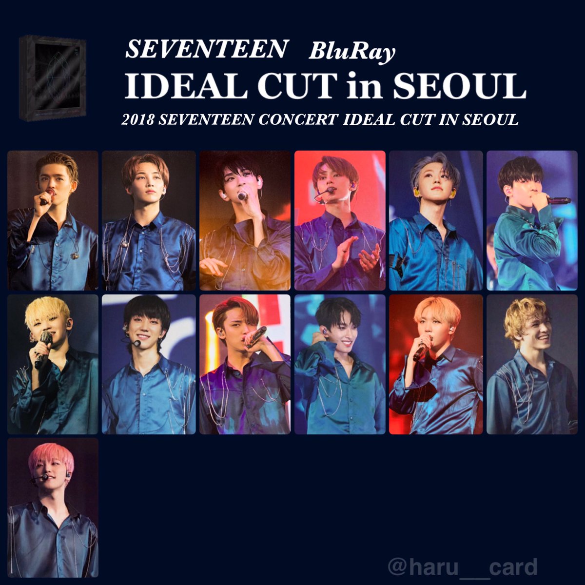 세븐틴 포카 아이디얼컷 블루레이 DVD SEVENTEEN Ideal Cut Seoul Blu