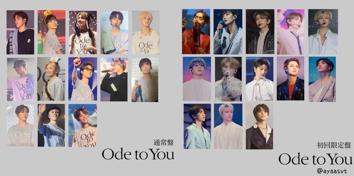 SEVENTEEN World Tour 'Ode To You' In Japan DVD & Blu-Ray Photocard