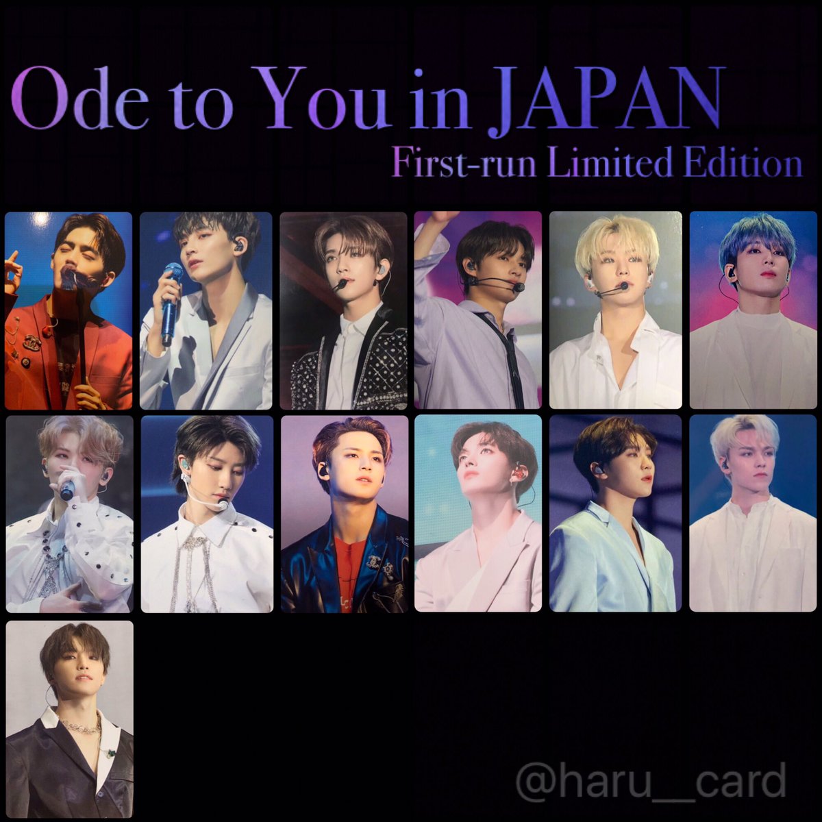 SEVENTEEN World Tour 'Ode To You' In Japan DVD & Blu-Ray Photocard