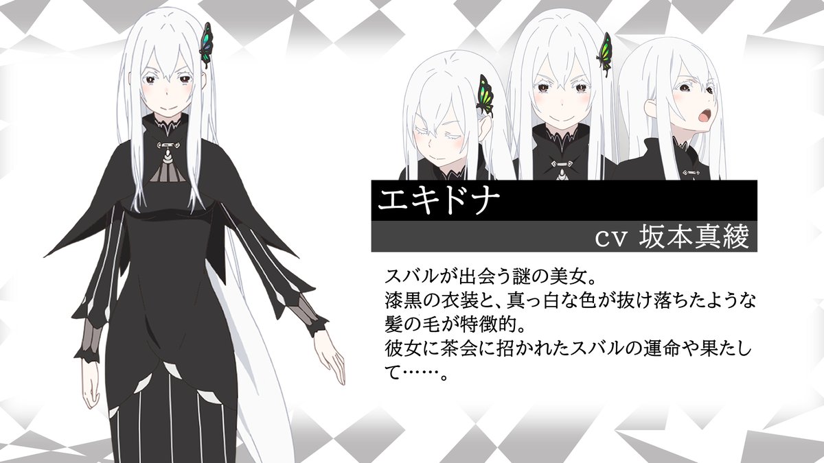 Re:ゼロから始める異世界生活』2nd season 😃キャラクター😃 エキドナ