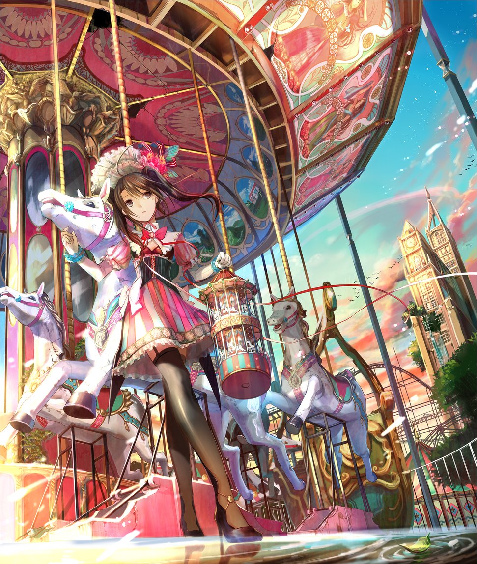 2010年と2017年に描いたメリーゴーランドの絵もカルーセルエルドラドが