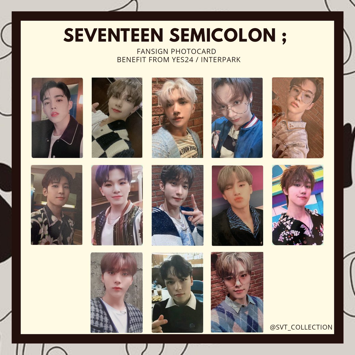 ホシ SEVENTEEN 中国 一直娱 予約特典 semicolon