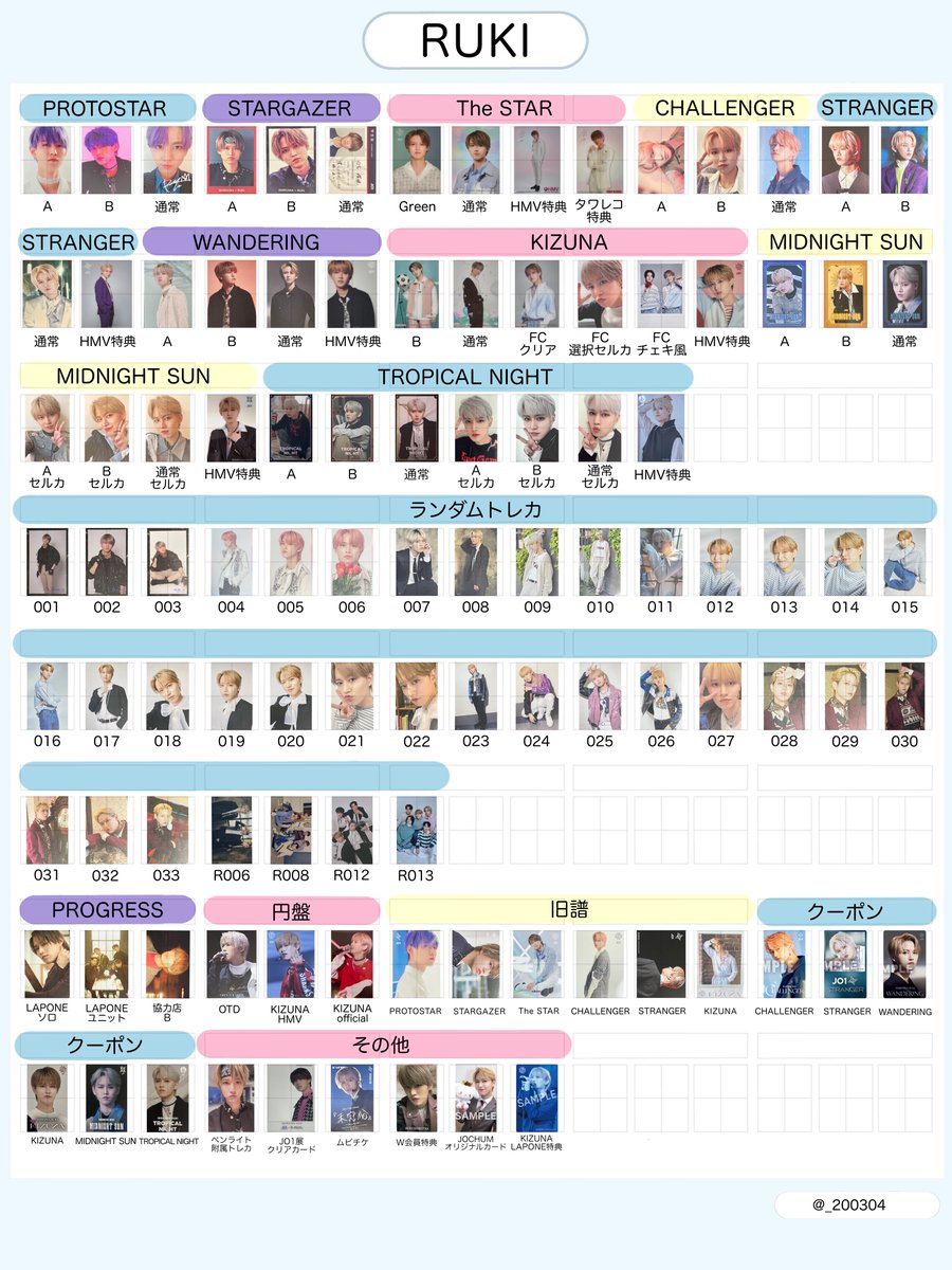 缶バッジ トレカ 白岩瑠姫 コースター JO1