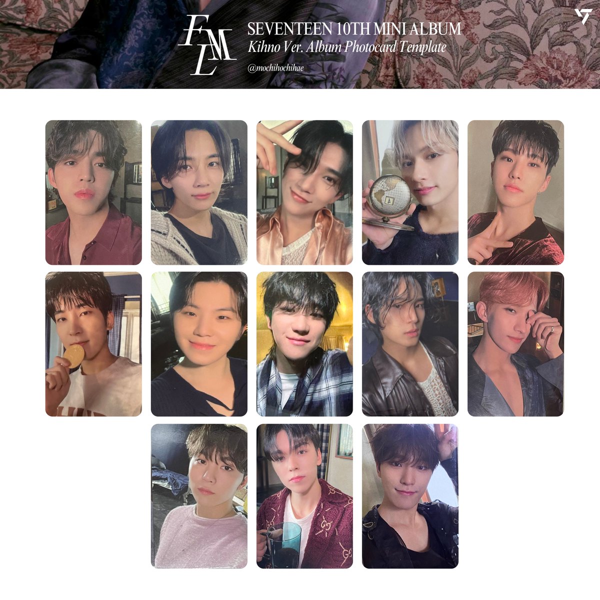 seventeen 10th mini album fml — kihno kit version photocards