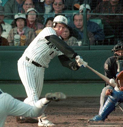 阪神にいてもヤクルトにいても ヘルメットが浮いているでおなじみの(笑