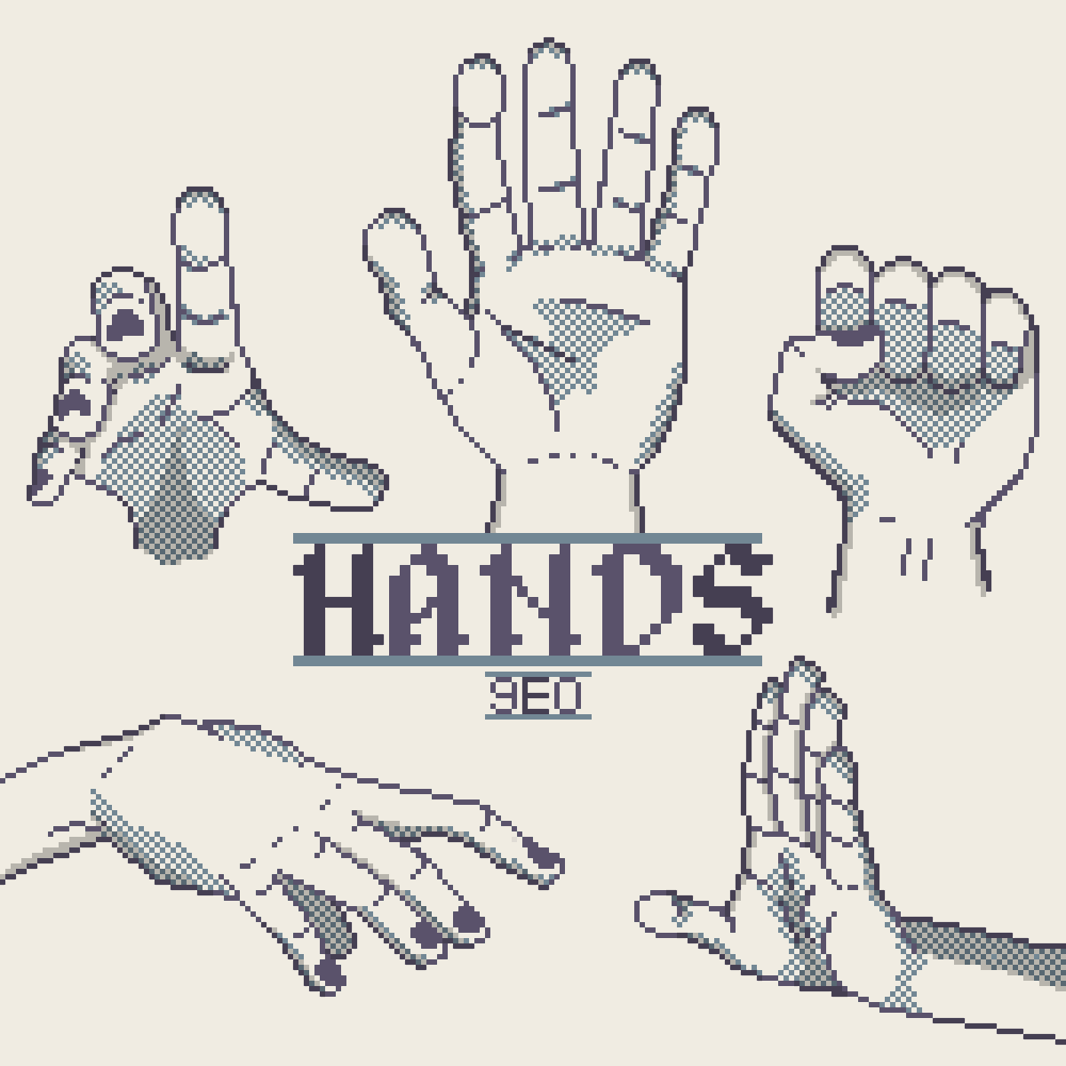 Hands #aseprite #pixelart #madewithaseprite #pixelpainting