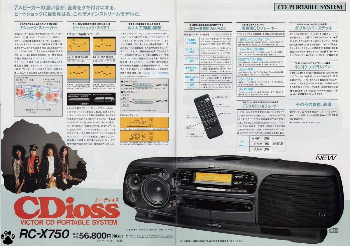 Victor RC-X750 リモコン RM-RX750 5素子 #スペアナ #グライコ 3Way