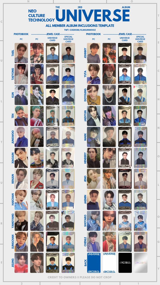 COMPLETE ✓ 엔시티 2021 포카 리스트 교환 NCT 2021 [UNIVERSE] OT21