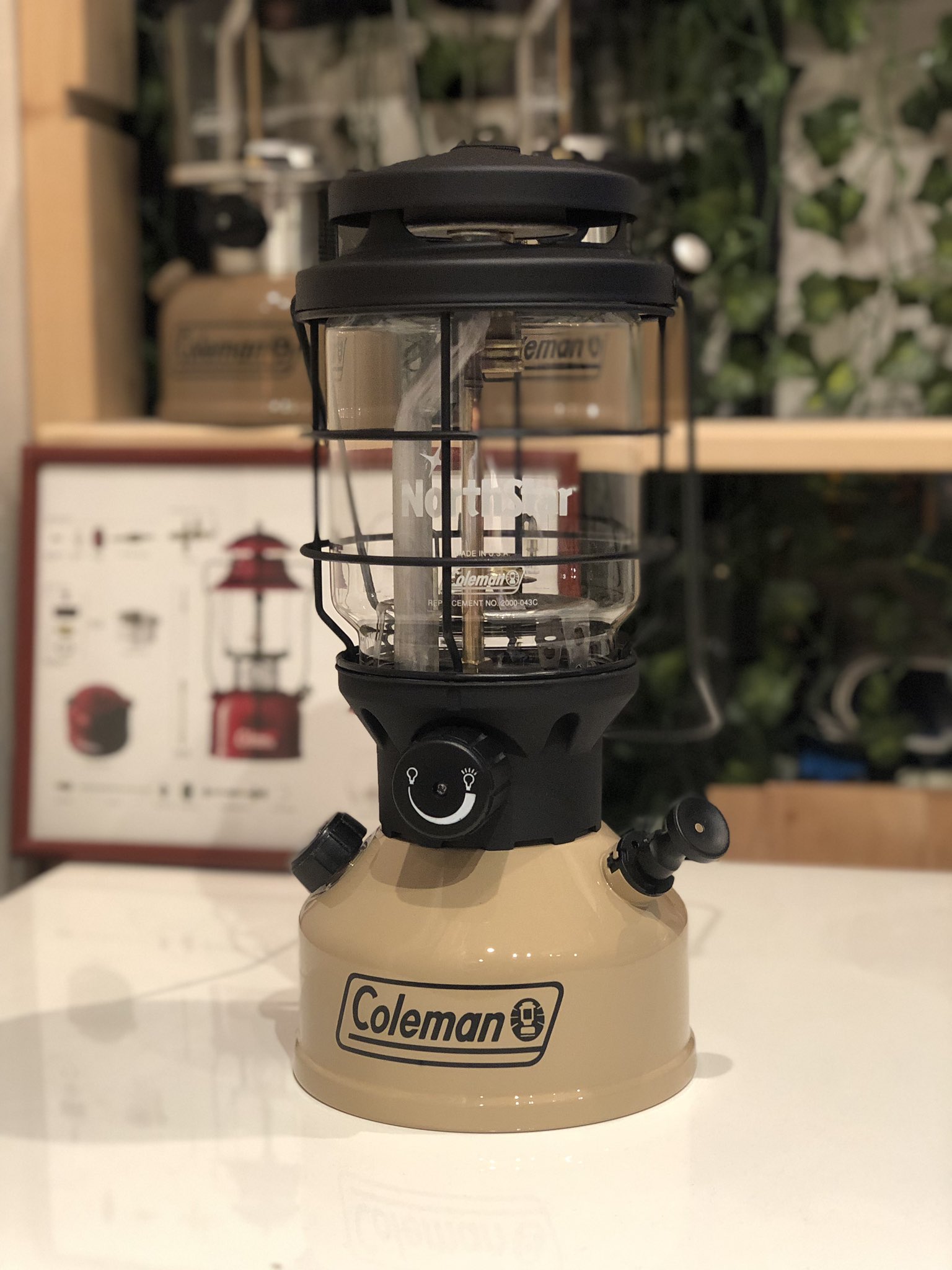 Coleman Northstar ランタン 赤 収納ケース付き Coleman Northstar