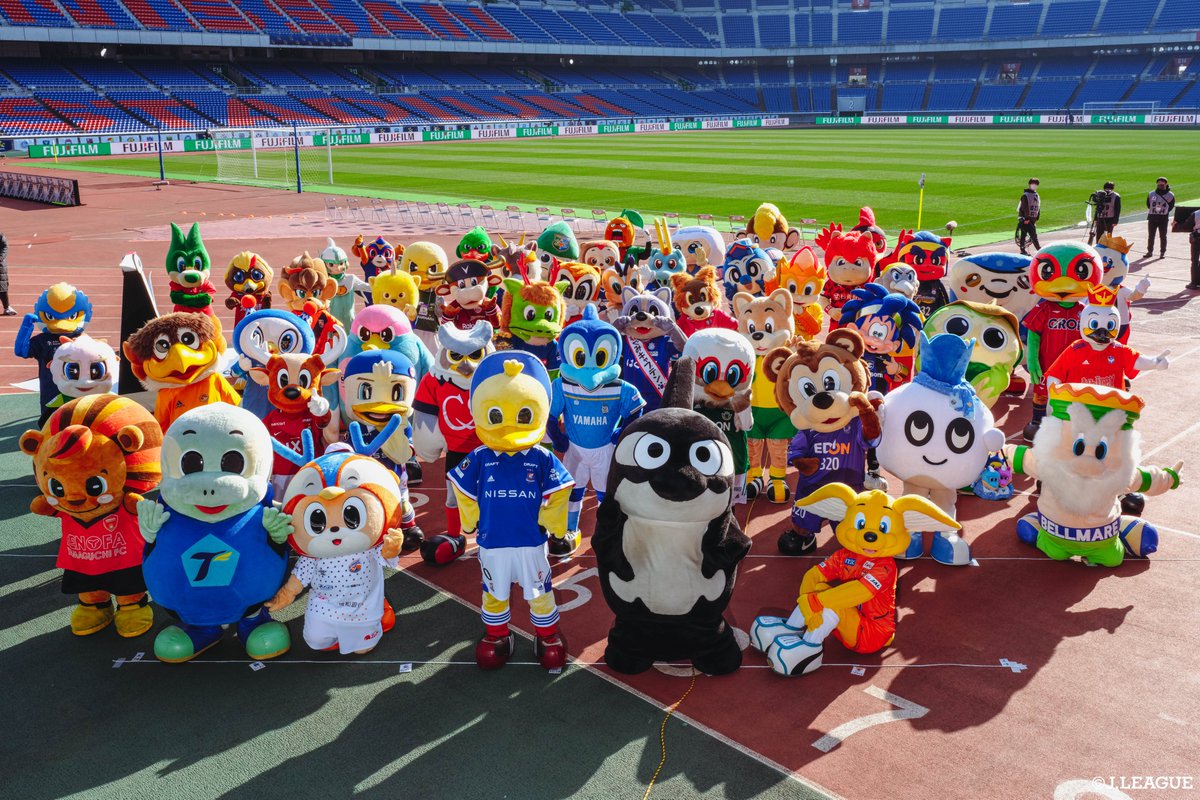 🌟マスコット大集合🌟 #FUJIFILMSUPERCUP2022 では 2年ぶりに
