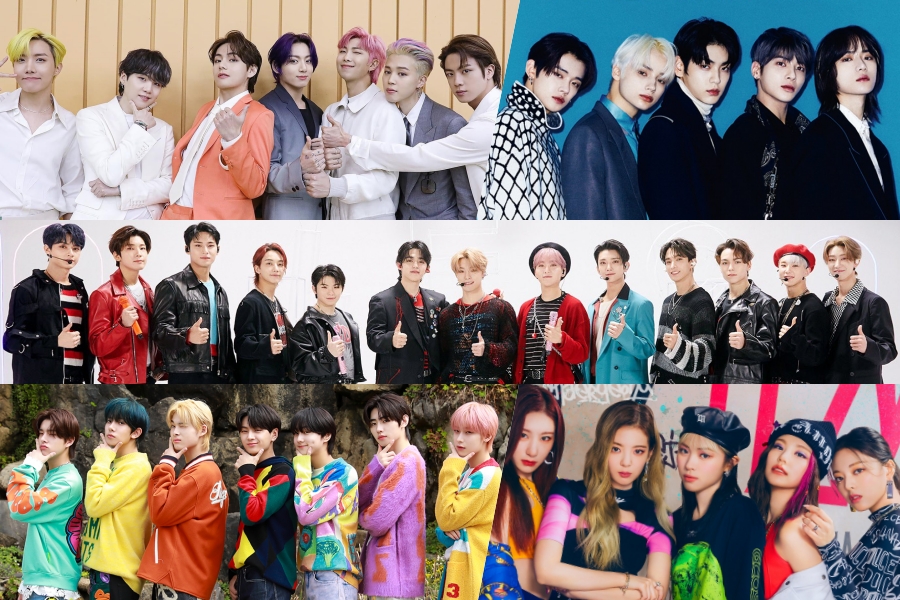 BTS, #SEVENTEEN, #TXT, #ENHYPEN, #ITZY, And #TREASURE Win At 36th