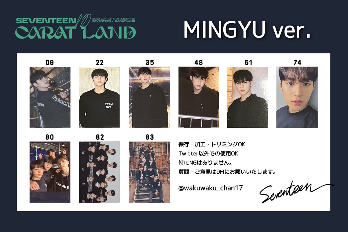 ミンハオ carat zone ケレン CARATLAND トレカ SEVENTEEN - SEVENTEEN