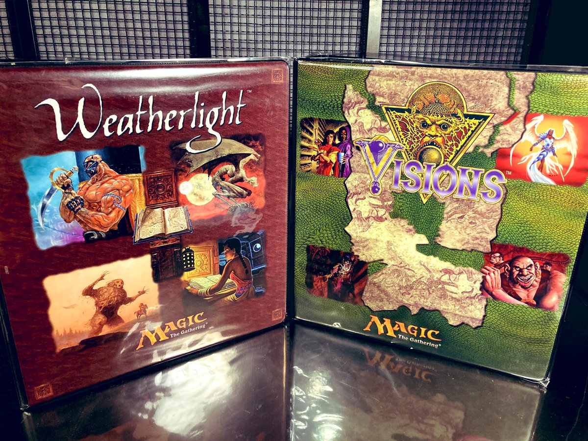 深夜のMTGコレクション紹介 ミラージュのカードバインダー。 長年