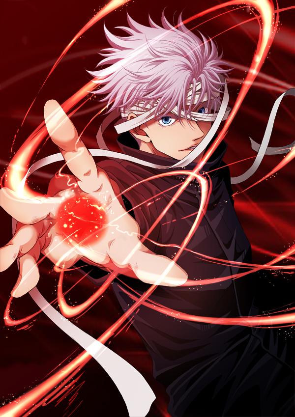 術式反転「赫」 #呪術廻戦ファンアート #五条悟