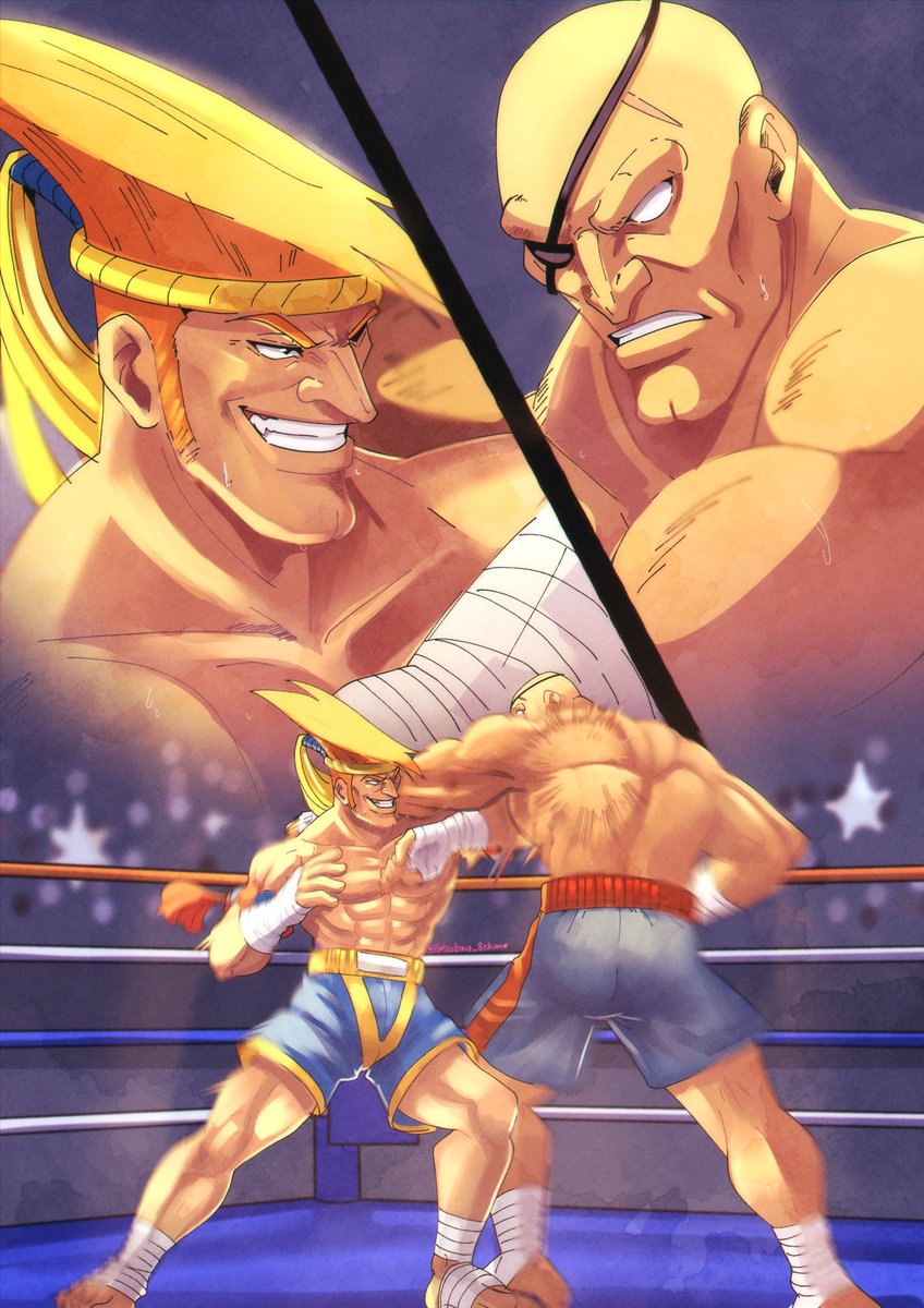 Adon VS Sagat! Fight!!💥 Another entry that I made for SF 35th