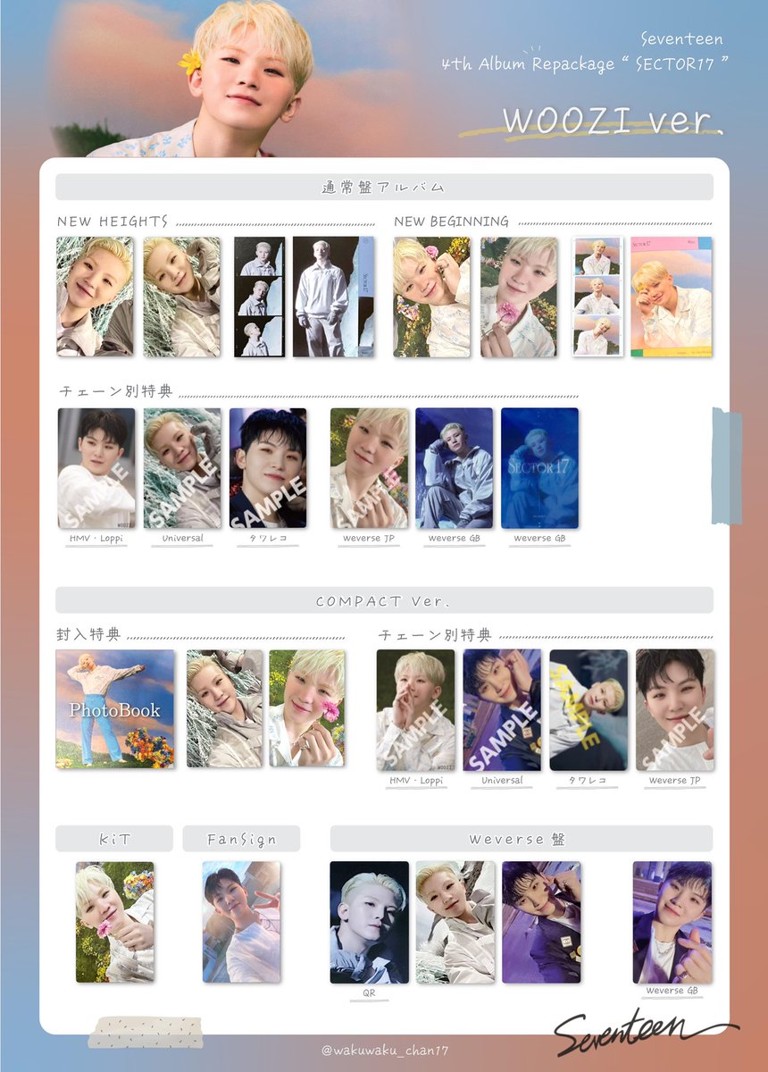 SEVENTEEN ミンギュ トレカ セブチ SECTOR17 HMV 特典 SEVENTEEN 4th