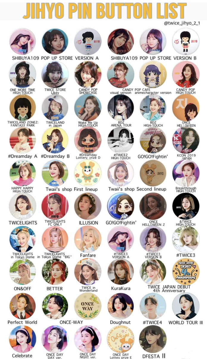 221109 更新】TWICE 缶バッチ リスト サナ ジヒョ ミナ 保存⇒RT+いい