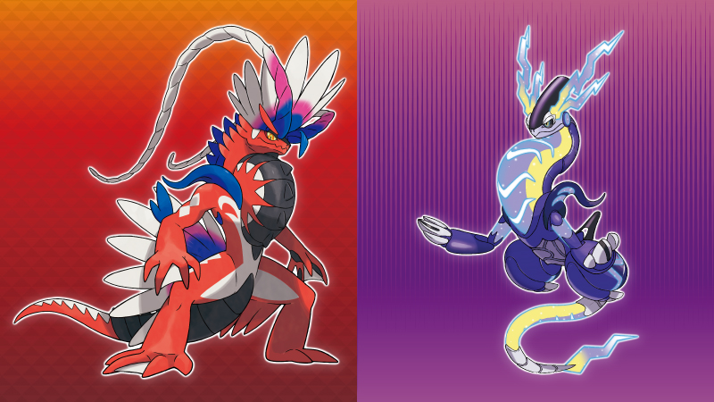 パルデア地方で出会う伝説のポケモン、「コライドン」と「ミライドン