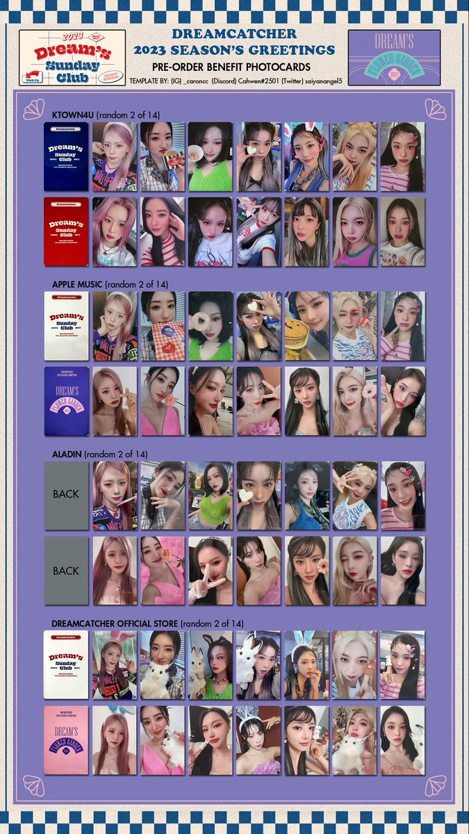 WIP) DREAMCATCHER Season's Greetings 2023 Pre-order benefit