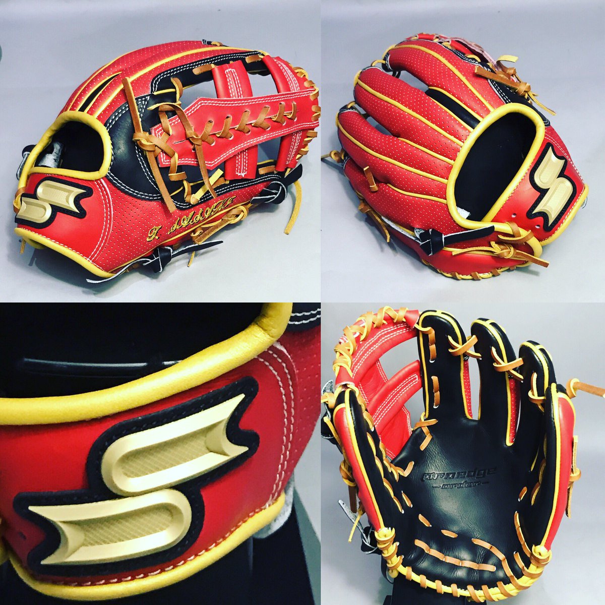 プロエッジ 軟式オーダーグローブ またしても西岡！ #オーダーグラブ