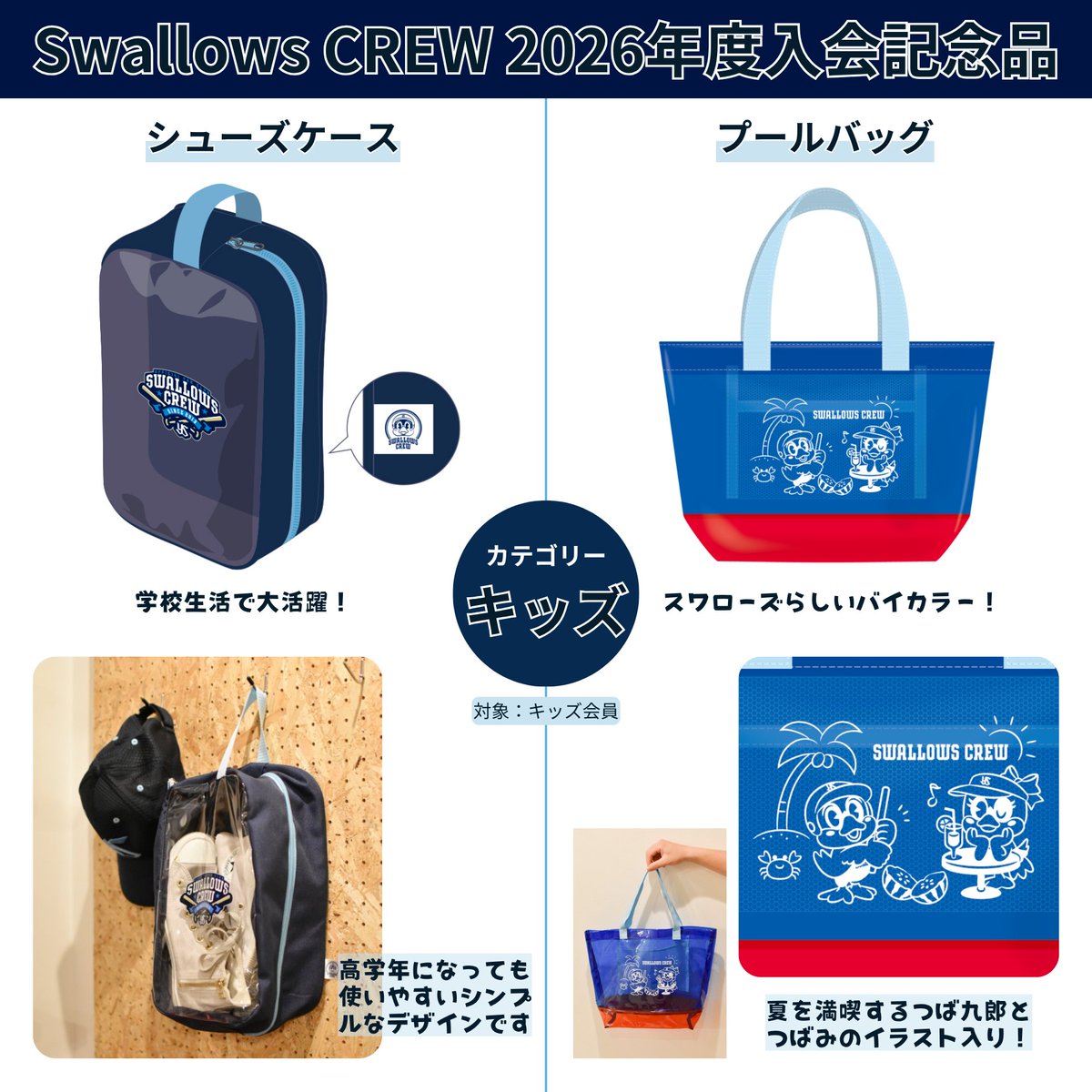 11月中旬より受付開始📢 公式ファンクラブ Swallows CREW ＼ 2026年度