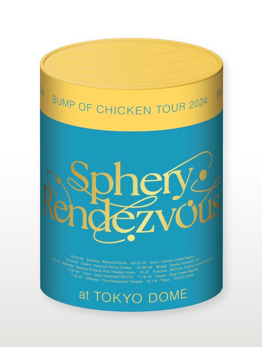 12月10日にライブ映像作品「BUMP OF CHICKEN TOUR 2024 Sphery